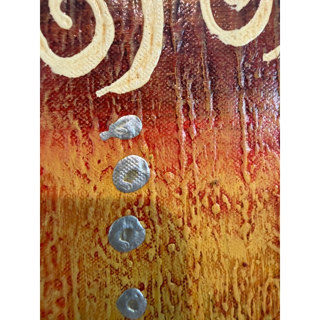 Alena Kalen Modern Geometric Original Abstract Oil Painting "Inner Smile” Coa For Sale In Jacksonville, FL - Image 6 of 13