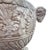 Late 20th Century Large Neoclassical Style Lidded Urn With Ram Head Handles, Aged Stone Finish For Sale - Image 4 of 9