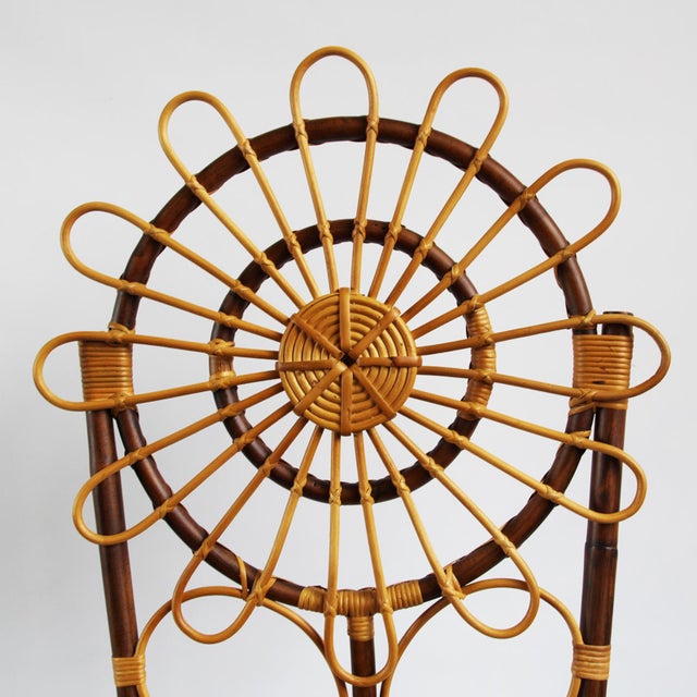 Tall Bamboo Sun Flower Chair Chairish