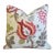 Shabby Chic Designer Botanical Floral Cotton Feather/Down Pillow 22" Square For Sale - Image 3 of 6