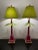 Bright Pink Vintage Palm Tree Lamps - a Pair For Sale - Image 8 of 12