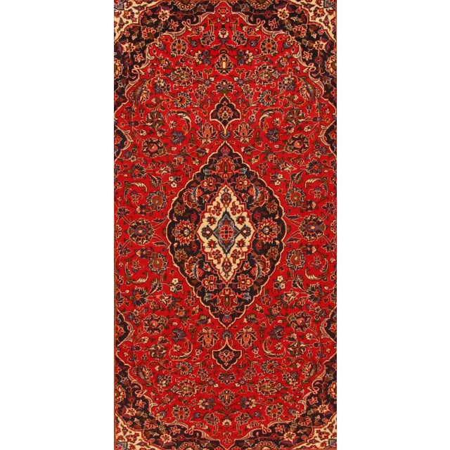 Hand-Knotted Middle Eastern Wool Rug For Sale - Image 5 of 11