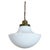 1930s Art Deco Milk Glass Pendant Light For Sale - Image 13 of 17