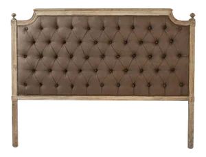 Queen Audley Tufted Headboard in Aubergine