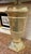 Mid 20th Century Mid Century Brass Urn Lamps With Green Shades For Sale - Image 5 of 9
