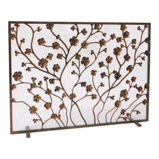 Tobacco Primrose Garden Fireplace Screen For Sale
