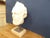 This 19th Century Wells, Maine, marble sculpture of a N.E. Ship Captain is mounted on metal and limestone. The head alone...