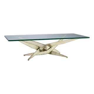 Silas Seandel Brutalist Mid Century Coffee Table For Sale