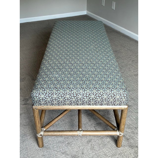 Late 20th Century Late 20th Century McGuire Furniture “Cat’s Cradle” Bench by Barbara Barry For Sale - Image 5 of 7