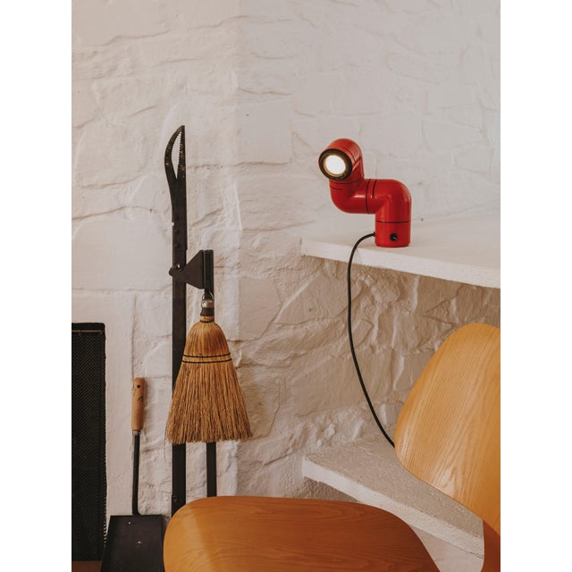 Red Wall Lamp by André Ricard For Sale - Image 14 of 15