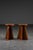 Brown Modernist Wood Stool, 1950s For Sale - Image 8 of 10