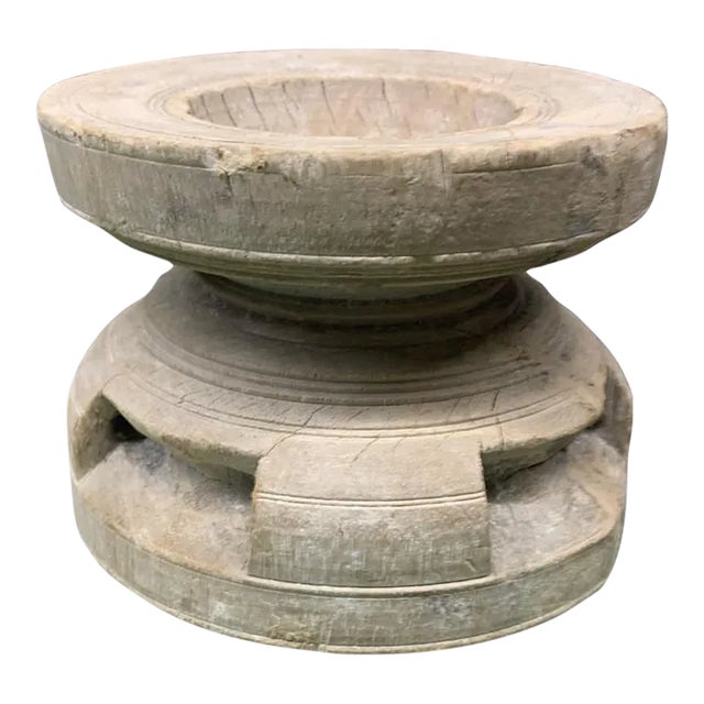 Vintage Indian Seed Extractor Candle Holder For Sale