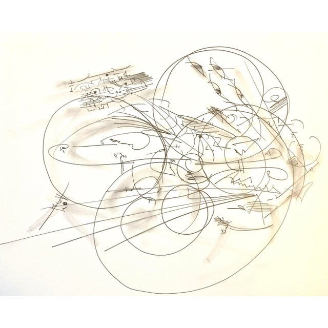 Swirly Capture, Original Pencil Drawing by Erik Sulander 11x14 For Sale