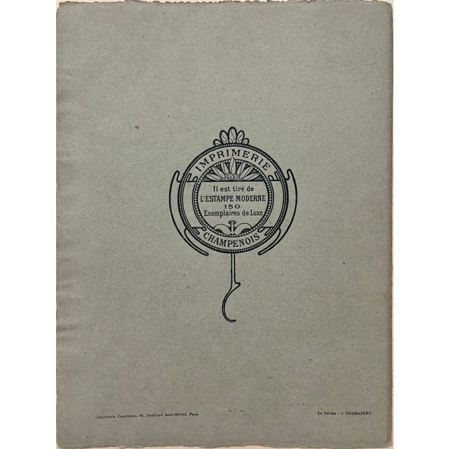 Alphonse Mucha, Cover for l'Estampe Moderne, June 1898, Lithograph For Sale - Image 6 of 9