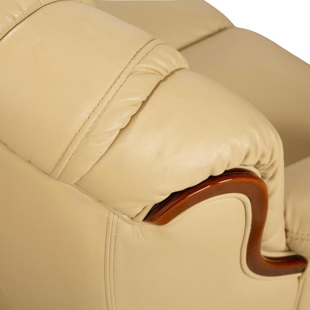 Cream Leather Two-Seater Sofa from Nieri For Sale - Image 8 of 15