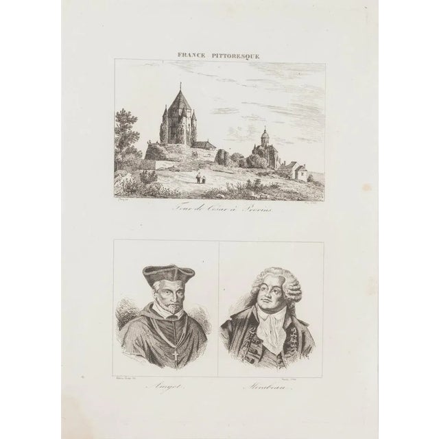 Portrait and Landscape is an original lithograph artwork realized by an Anonymous engraver of the 19th Century. Printed in...