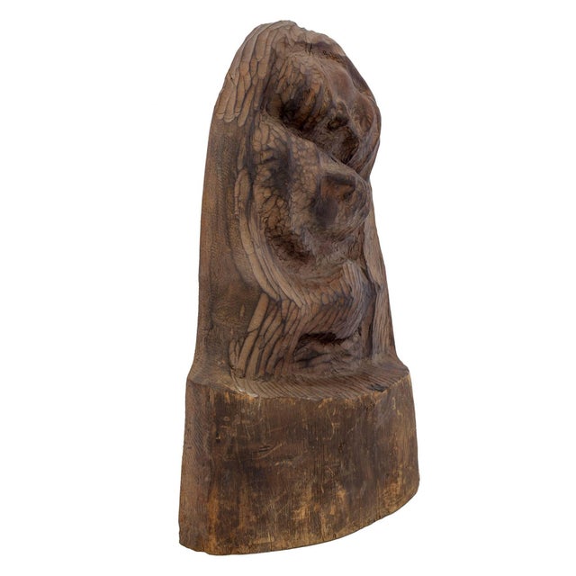 Chaïm Goldberg, Rare Chaim Goldberg Kaszmirez Polish Modernist Memorial Sculpture Spertus Museum, c.1940's For Sale - Image 11 of 18