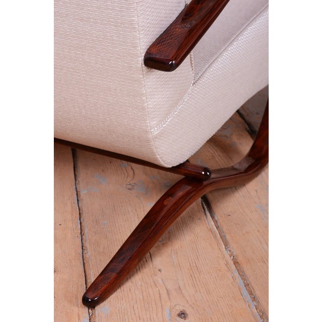 Czech Art Deco Armchairs attributed to J. Halabala for Up Závody, 1930s, Set of 2 For Sale - Image 10 of 17