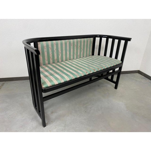 Wood Fledermaus Seating Group attributed to Josef Hoffmann for Wittmann Wien, 1950s, Set of 3 For Sale - Image 7 of 14