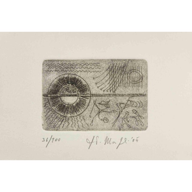 Etching realized by Fausto Maria Franchi in 2005. Edition of 36/200. Hand signed and numbered in pencil. Excellent...