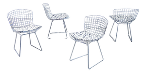 Model 420 Chairs by H. Bertoia for Knoll, 1952, Set of 4