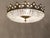 1950s Brass & Crystal Semi Flush Mount Chandelier For Sale - Image 11 of 13
