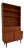Teak Bookcase with Sliding Doors, Denmark For Sale