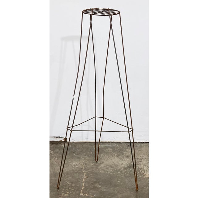 Mid 20th Century Vintage Mid-Century Modern Iron Tripod Plant Stand For Sale - Image 5 of 7
