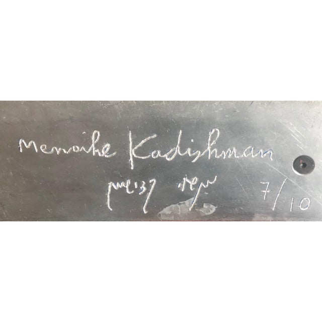 Menashe Kadishman, Large 1970's Israeli Abstract Sculpture Steel Menashe Kadishman Tel Aviv Uprise, c.1970's For Sale - Image 4 of 12