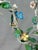 Metal Mid 20th Century French Flora Tole Table With Hand-Painted Details For Sale - Image 7 of 10