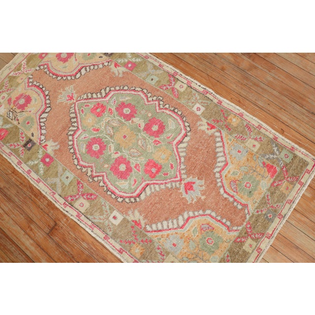 Vintage Turkish Oushak Throw Rug - 2'8" x 4'9" For Sale In New York - Image 6 of 7