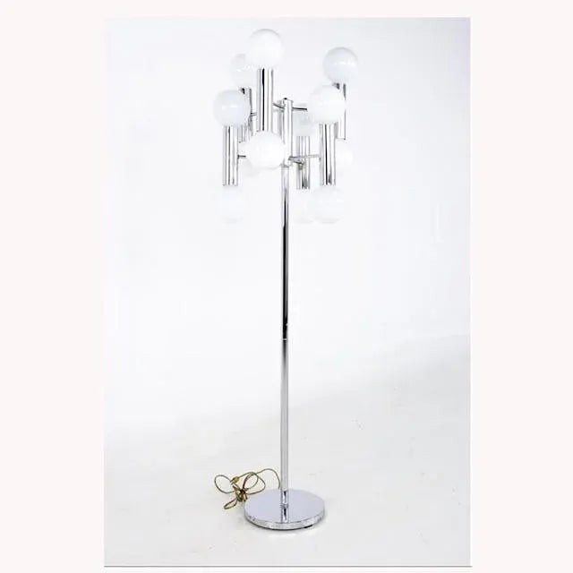Mid-Century Modern Vintage Mid 20th Century Robert Sonneman Chromium Lamp For Sale - Image 3 of 4