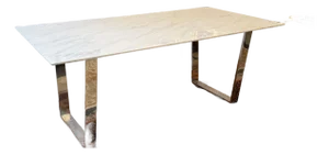 Modern Italian Faux Marble Dining Table