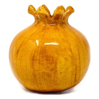 Petite Pomegranate Bud Vase | Tangerine, Made in Italy For Sale