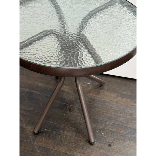 Contemporary Brown Jordan Outdoor Bistro Table For Sale - Image 3 of 12