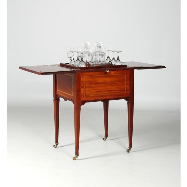 Early 20th Century Lawyers Coffin Serving Table, 1920s For Sale - Image 12 of 18
