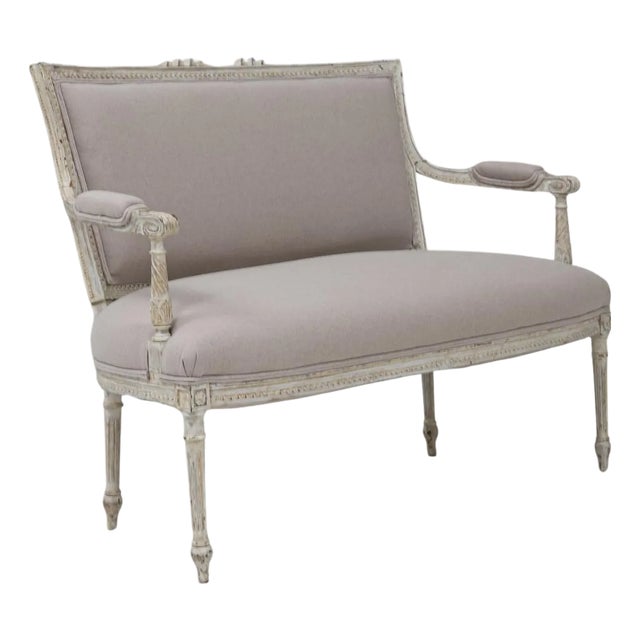 1900s French Louis XVI Settee For Sale