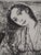 Leopoldo Presas, Romantic Young Woman, Lithograph For Sale - Image 4 of 7