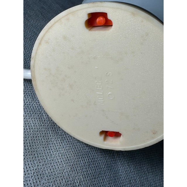 White Mid-Century White Glass Lamp from Molecz, 1970s For Sale - Image 8 of 11