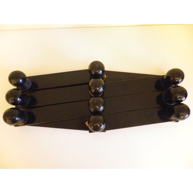 1960s Wall-Mounted Coat Rack with Accordion-Style Crossbars, 1960s For Sale - Image 5 of 7