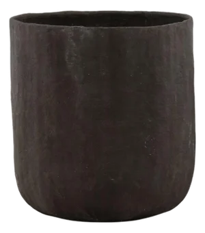 Modern Outdoor Dark Cocoa Composite Planter Large