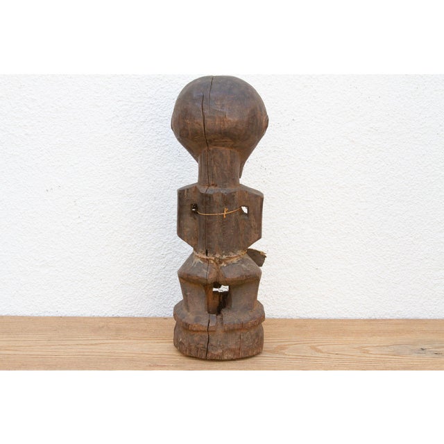 Wood Antique Songye Carved Guardian Figure For Sale - Image 7 of 12