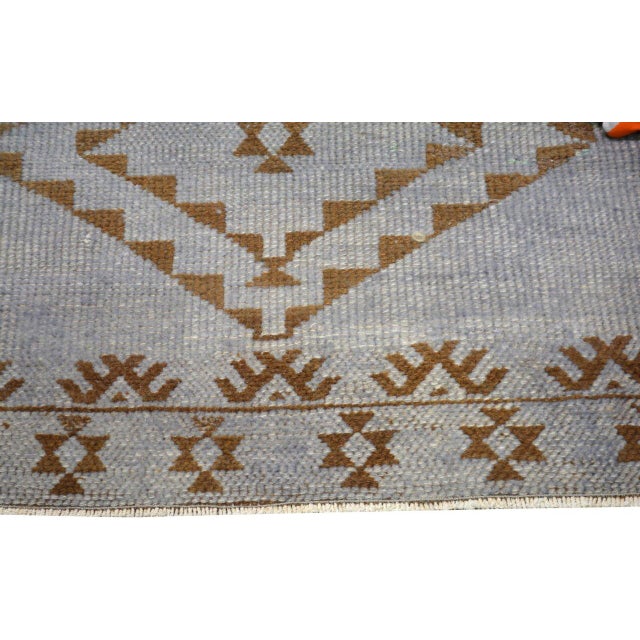 1970s Vintage Turkish Herki Hand Knotted Wool Rug, 2'4x14'6 For Sale - Image 5 of 5