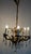 Palwa Brass Lead Crystal Six Liight Chandelier 6 Lights from Palwa, 1960s For Sale - Image 14 of 15