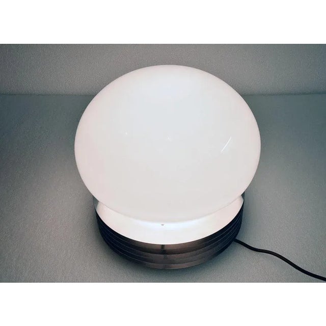 Table Lamp in Steel and Blown Glass from Tronconi, 1970s For Sale - Image 4 of 10