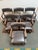 Modern B&b Italia Simplice Leather Arm Chairs, Set of Six For Sale - Image 3 of 12