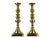 This exquisite pair of solid brass candlesticks are showcasing the exceptional casting and weight characteristic of turn-...