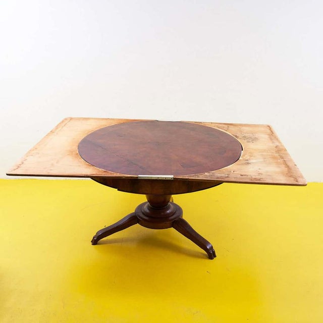 Round Table with Four Drawers For Sale - Image 11 of 12