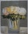 An impressionist oil painting of white flowers by UK based artist Vivek Mandalia. Frame and hang in your home. 20 x 25 cm...