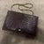 Brown 1970s Elegant Brown Embossed Leather Italian Shoulder Bag For Sale - Image 8 of 17